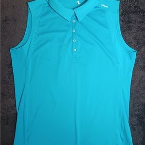 Women's Adidas Blue Sleeveless golf Top, size XL
